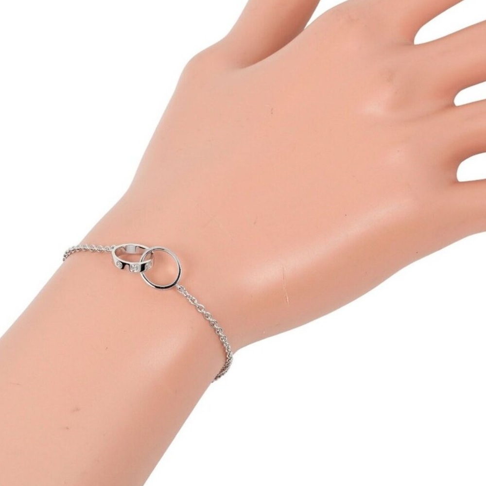 Cartier *Pristine* Interlocking Love Ring White G… - image 2